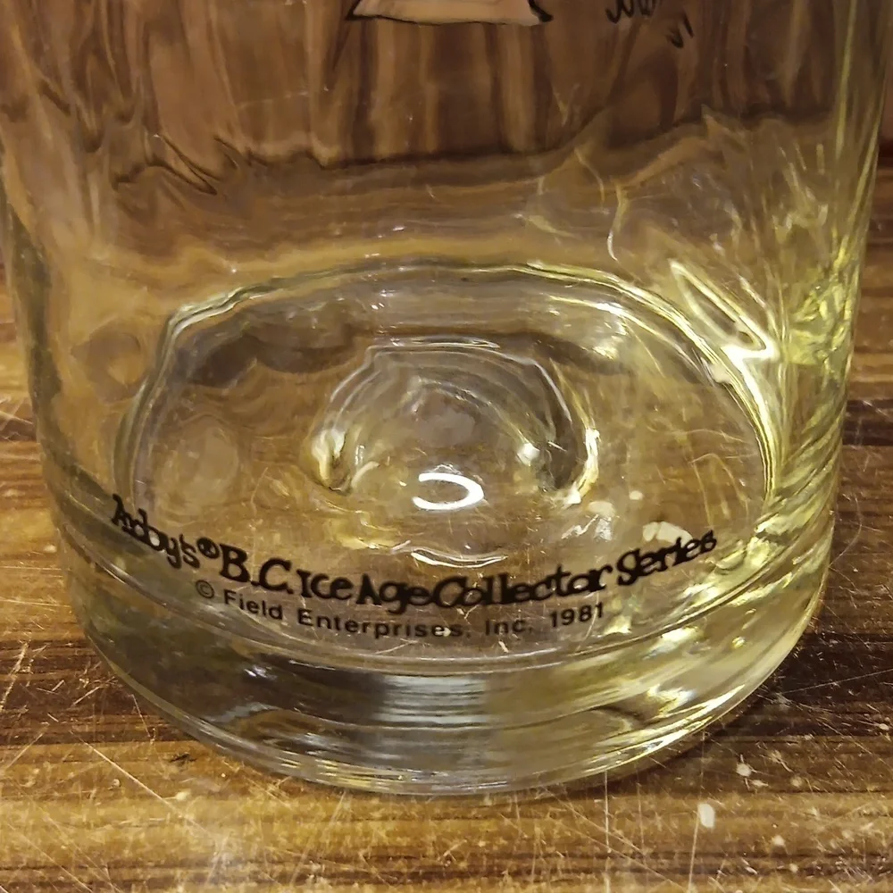 Vintage 1981 Arby's B.C. Ice Age Collectors cup glass
